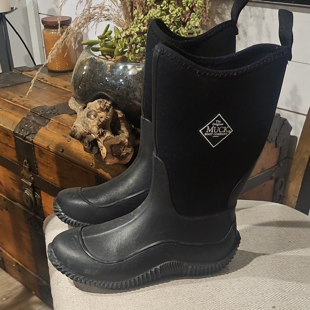 Muck Kids Black Boots